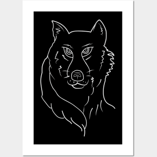 Elegant wolf Posters and Art